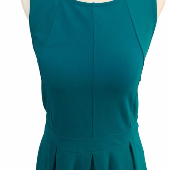 Cynthia Rowley Teal Pleated Dress - Picture 5 of 9